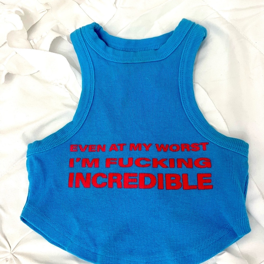 EDIKTED GRAPHIC CROPPED TEE